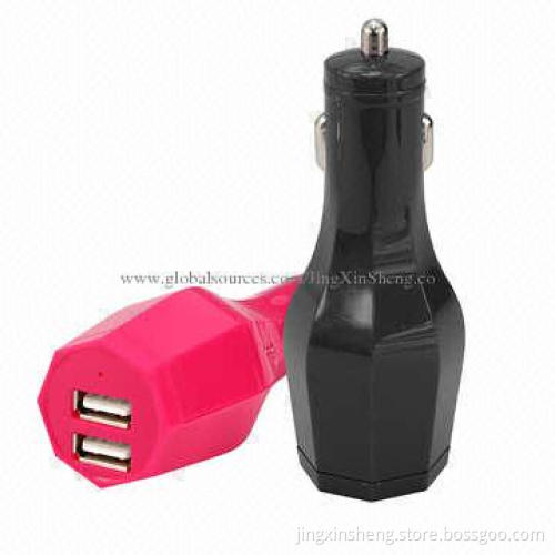 Portable Car Charger, Gorgerous Appearance, with Output 5V 2A